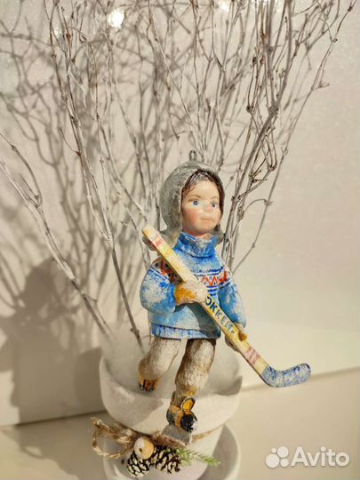 Ватные елочные игрушки