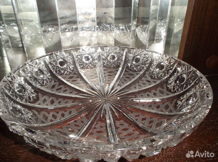 Блюдо хрустальное СССР