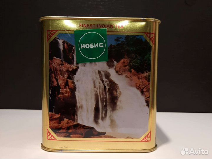 Индийский черный чай в жестяной банке СССР