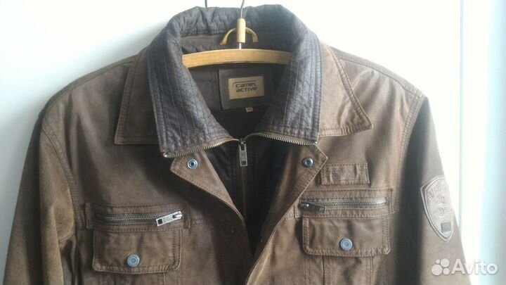 Куртка Camel Active бомбер кожаная, р.52-54