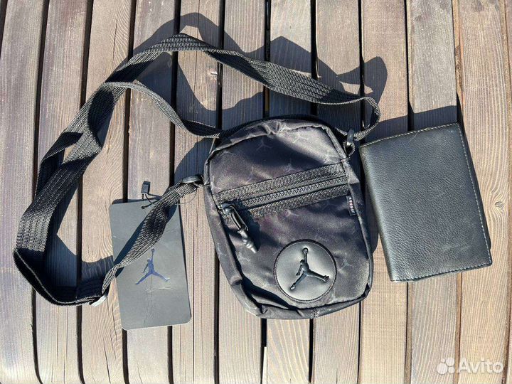 Сумка Nike Jordan Airborne Festival Bag black logo