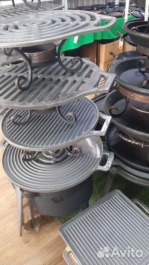 Решётка,противень - гриль чугунные