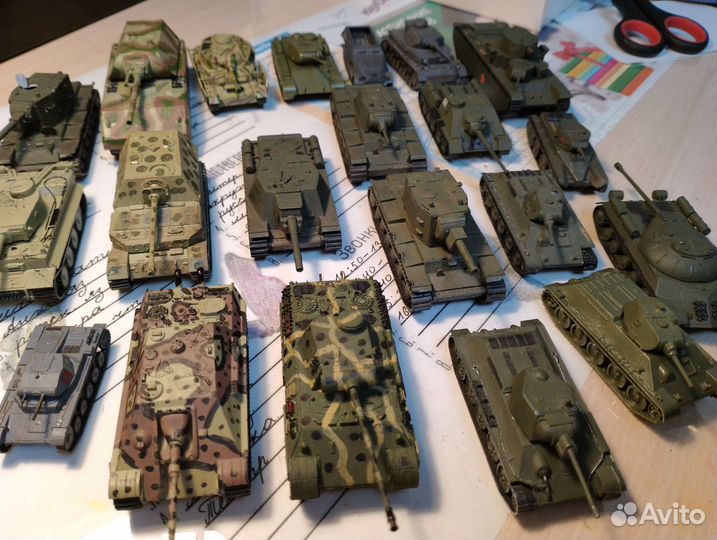Модели танков звезда 1/100