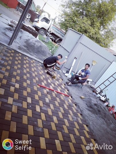 Укладка тротуарной