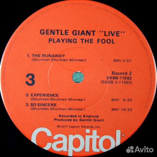 2LP Gentle Giant 1977