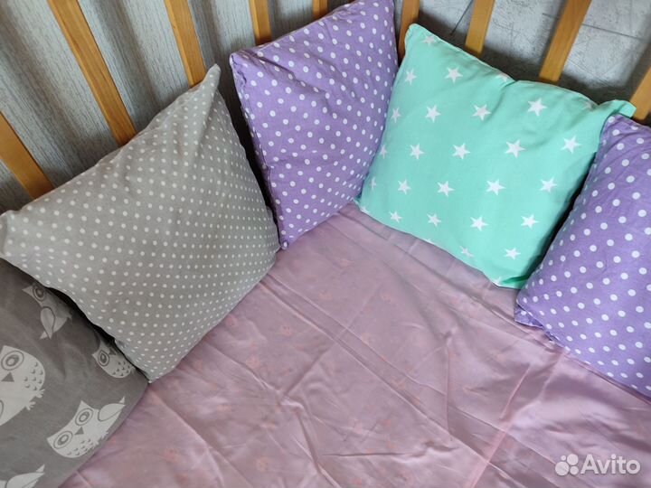 Бортики в детскую кроватку бу