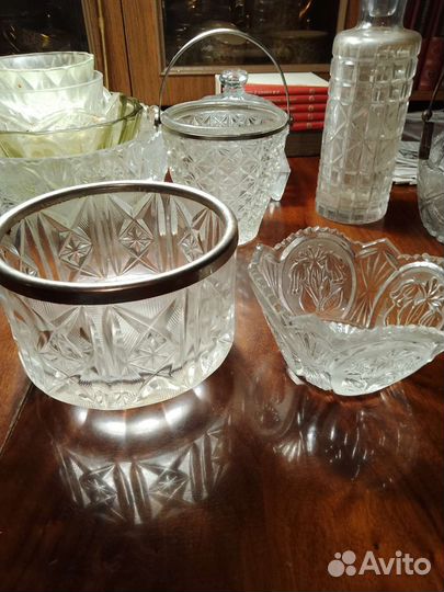 Хрусталь салатник, конфетницы и вазочки СССР