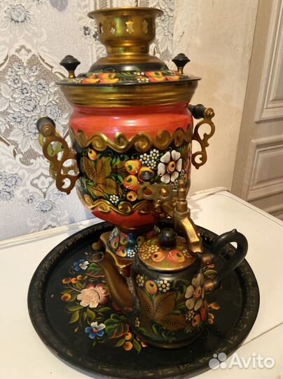 Самовар электрический расписной