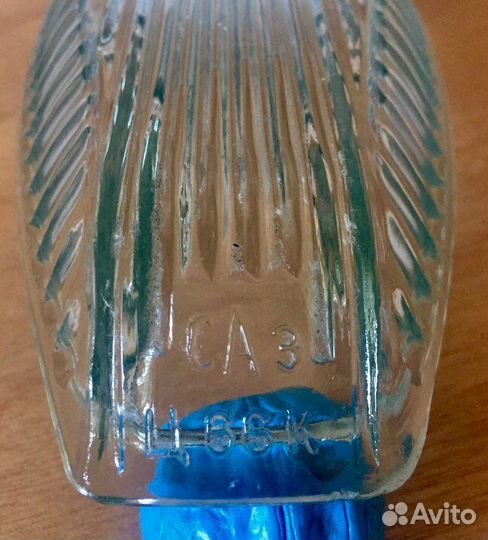 СССР — 60-е. Селёдочница светло-зелёное стекло.саз