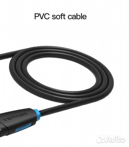 USB 2.0 кабель-удлинитель vention 0,5 метра