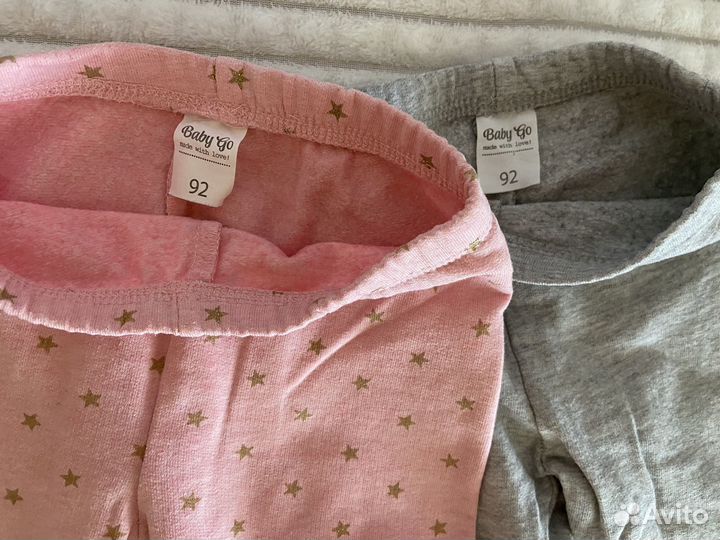 Леггинсы утепленные для девочки 92