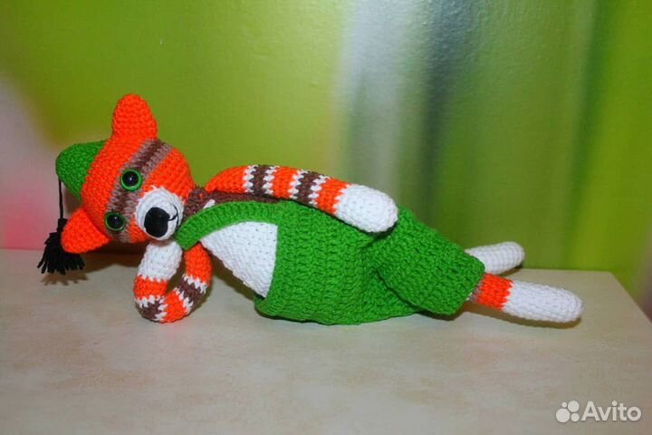 Вязанный котик фундус