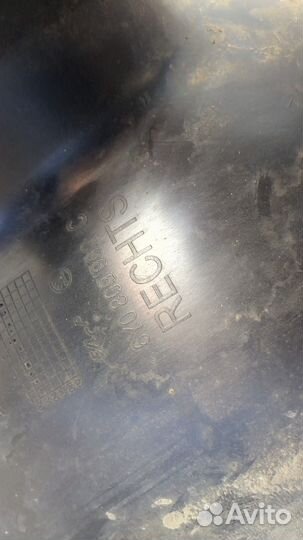 Защита арок (подкрылок) правая передняя Skoda Fabia