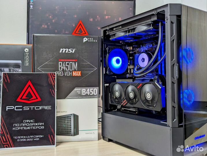 Игровой Пк: Ryzen 5 5600 + 16GB + GTX1660Super