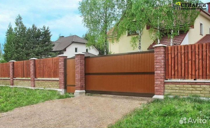 Откатные ворота под ключ