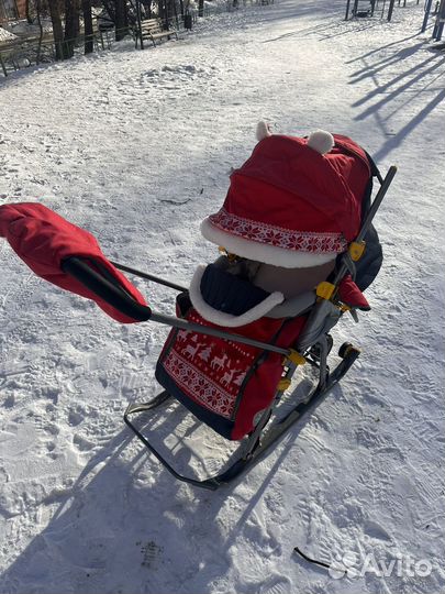 Детские санки коляска бу