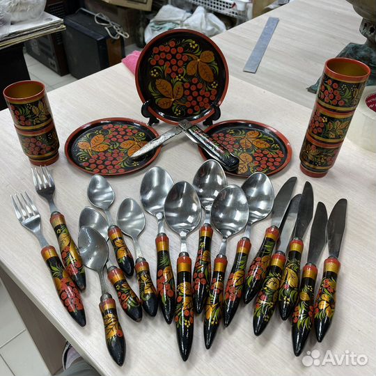 Столовый набор 24 предмета СССР б15 (Сзр)