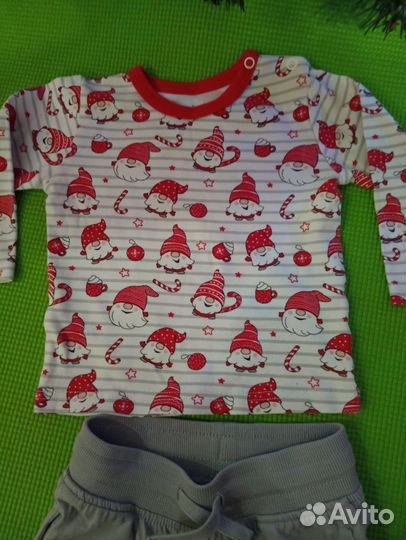 Новогодний комплект для малыша 86-92