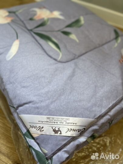 Одеяло из верблюжьей шерсти новое 180/200