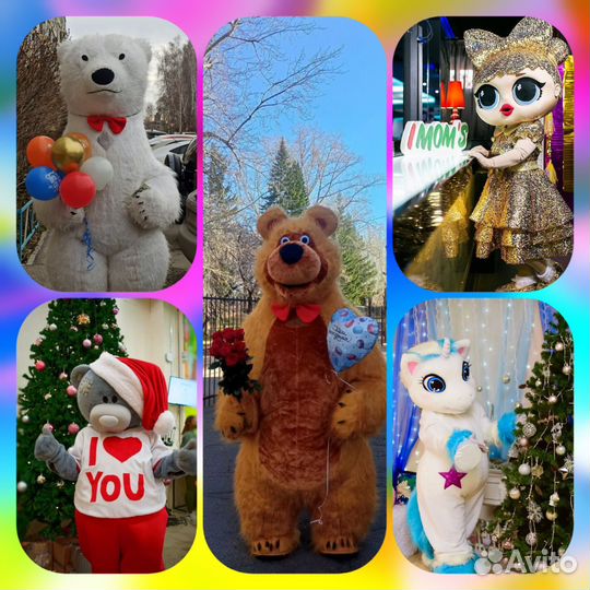 Бомбические поздравления от больших мишек