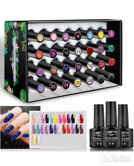 Гель лаки для ногтей 26 шт