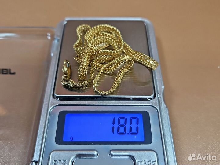 Золотая цепь 750 пробы. 18 гр. 50 см. Иран