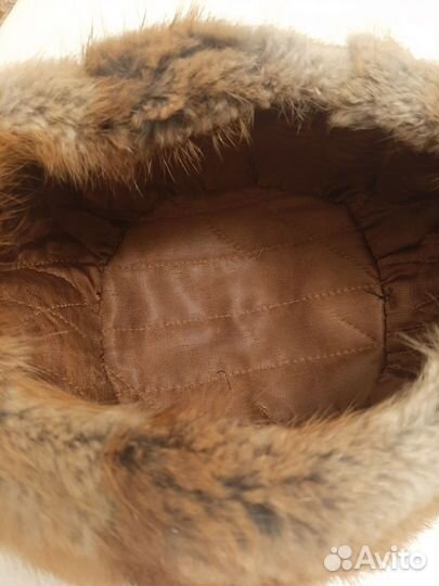 Шапка из меха ондатры мужская