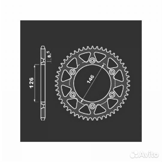 PBR Звезда задняя 808-41 (сталь)