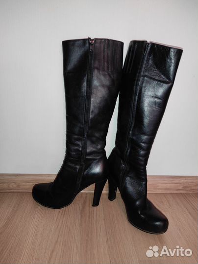 Сапоги женские зимние натуральная кожа 38,5