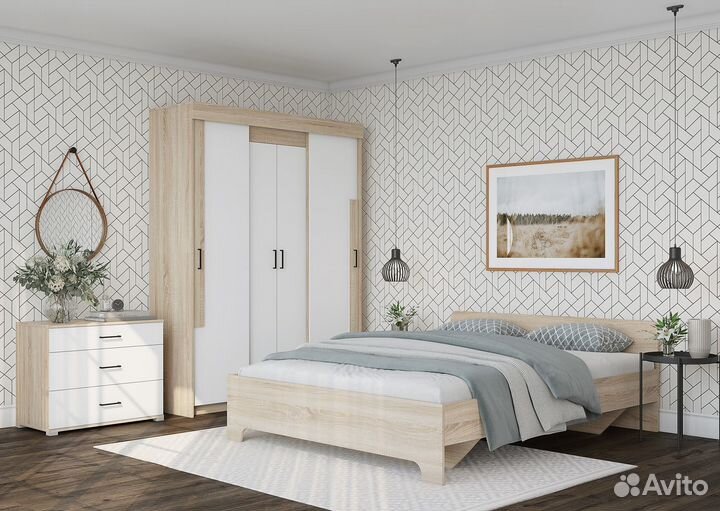 Виктор Шкаф-купе 1600*526*2100 с зеркалом (Дуб сон