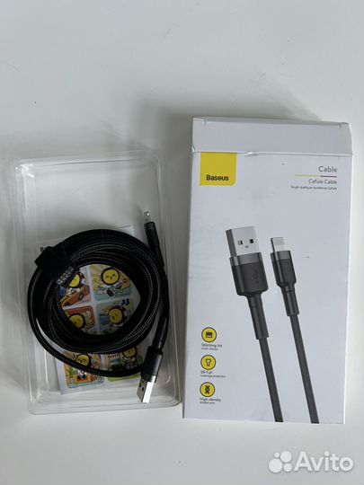 Кабель зарядный шнур baseus 2м черный