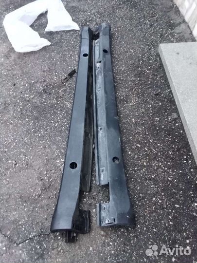 Накладки на пороги на мерседес мл 164