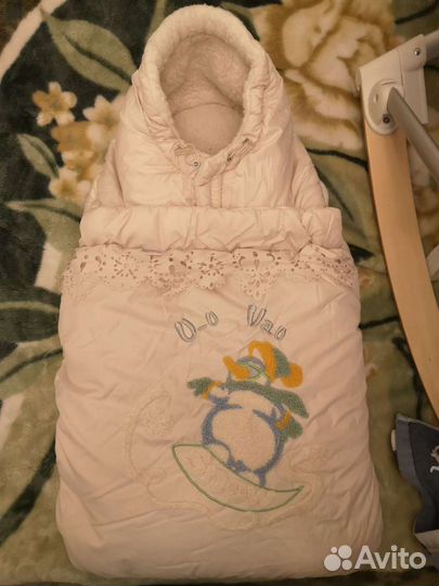 Зимний конверт для новорожденного