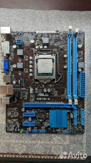 Asus H61M-K + intel i3-2100 (LGA 1155 )