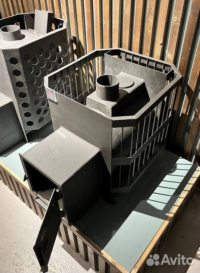 Печь для бани толстостенная