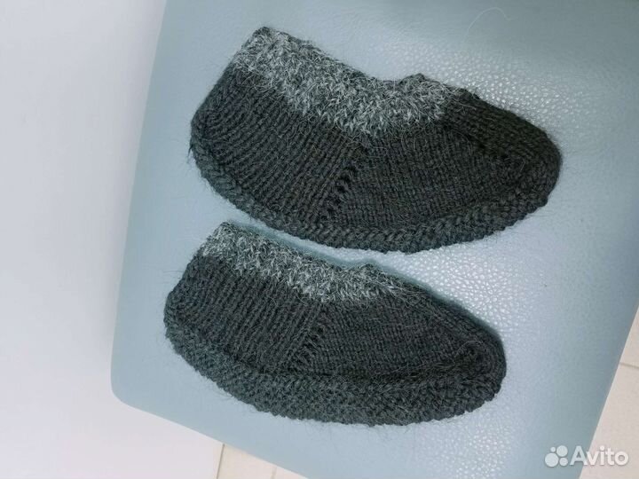 Мужские подследники ручной вязки