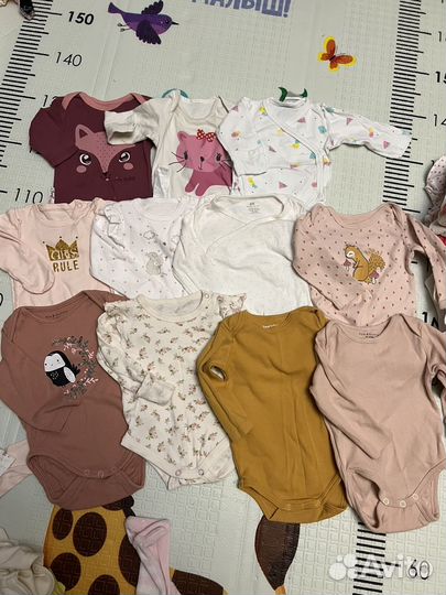 Вещи пакетом для девочки от 0-6 мес