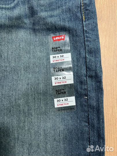 Джинсы Levis 502 новые 30/32