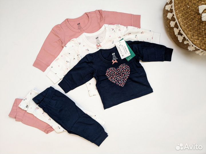 H&m 62 пижама/комплект для девочки