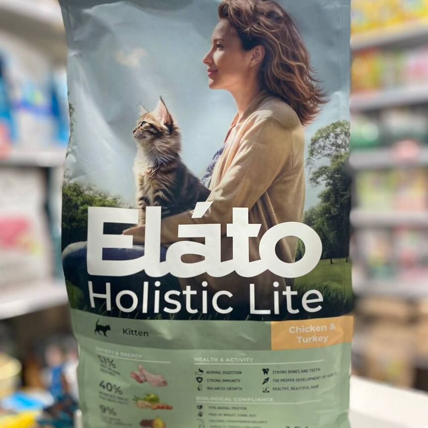 Корм для котят, кошек Elato Holistic