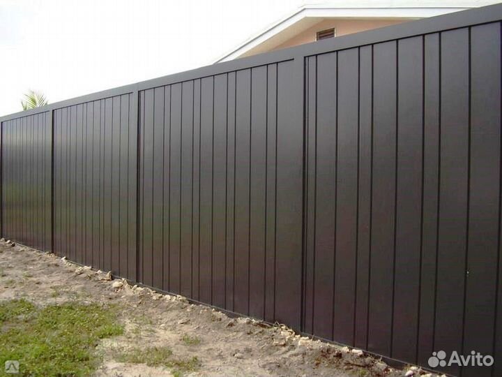 Заборы из профнастила, евроштакетника, 3D