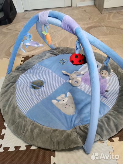 Развивающий коврик для малышей Бизиборд