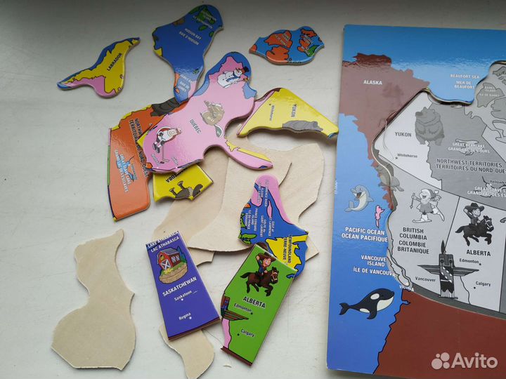 Пазлы детские деревянные Канада Canada