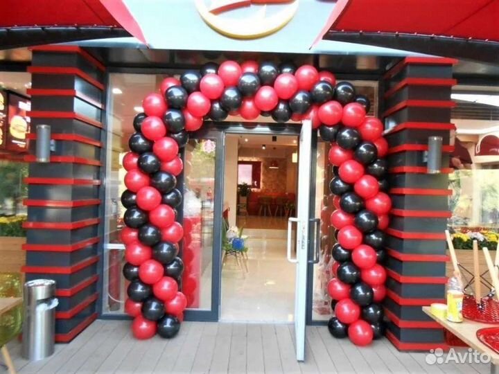 Воздушные шары на открытие (фото зона)