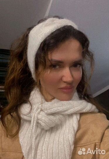 Повязка на голову вязаная