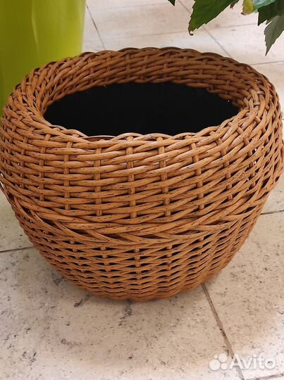 Кашпо из ротанга 12 литров