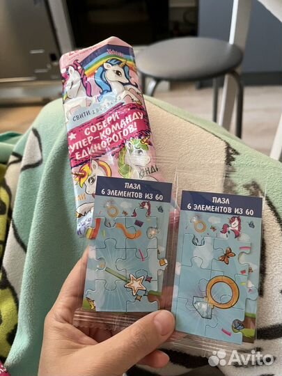 Магнитный пазл единороги lenco