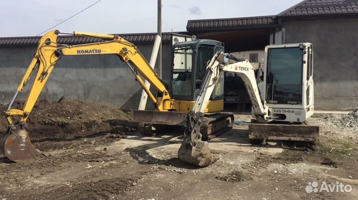 Услуги мини экскаватора и мини погрузчика