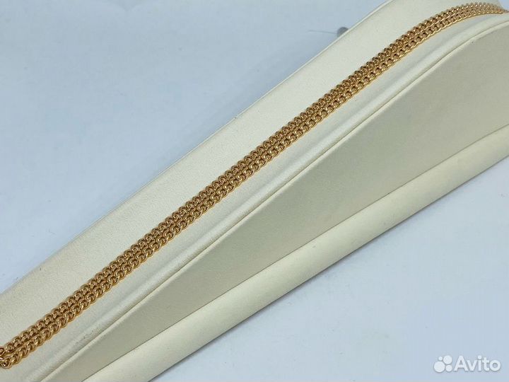 Золотая цепь пустотелая Панцирное 585* (центр)