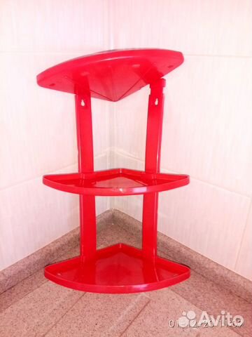 Угловая полка для ванной